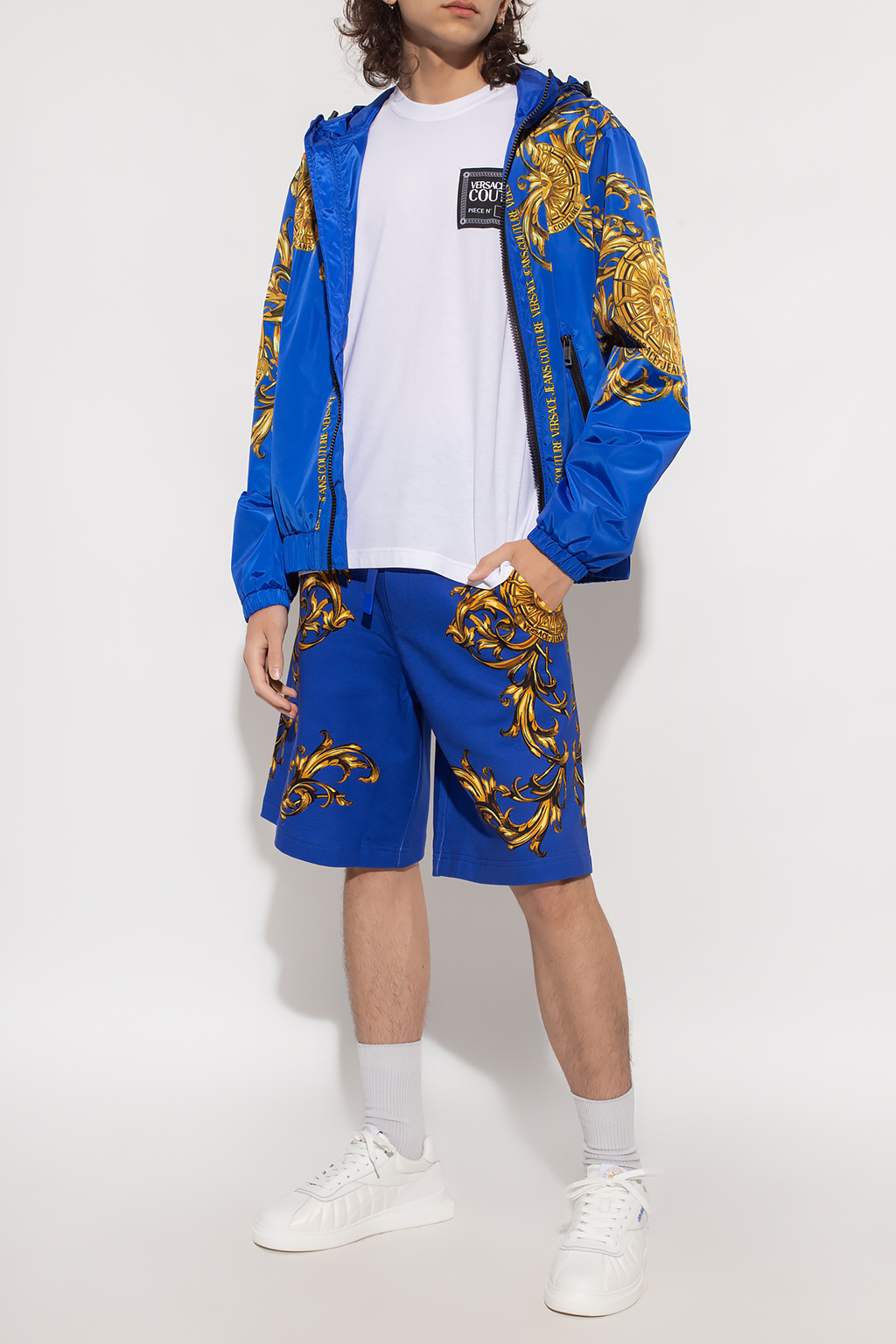 SchaferandweinerShops Canada - Blue Shorts with 'Garland Sun